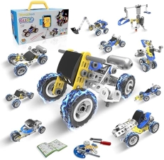 Shantou Chenghaı Electric STEM Building Toy Set for Boys 4-8: Educational Racing Science Kit, Creative Gift for Ages 5-10