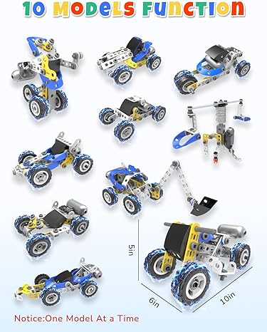 Shantou Chenghaı Electric STEM Building Toy Set for Boys 4-8: Educational Racing Science Kit, Creative Gift for Ages 5-10