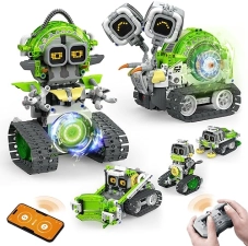 Opmind STEM AI Robot Building Set | 5in1, 478Pcs | Coding Educational Toy for Kids 6-12 | Remote Control"