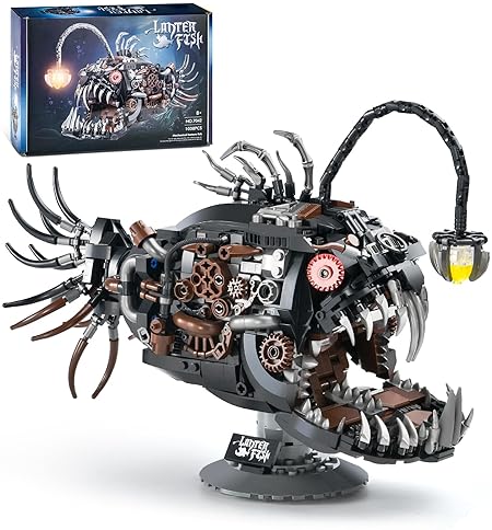XITALAXU Ocean Animal Mechanical Fish Building Set - STEM Gift for Teens 8-14 (1038PCS)