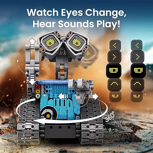 Sillbird Robot Building Kit with Remote Control - STEM Gifts for Kids Age 8-12, Coding Robotics Toy Set, Buildable 5-in-1 Models