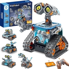 Sillbird Robot Building Kit with Remote Control - STEM Gifts for Kids Age 8-12, Coding Robotics Toy Set, Buildable 5-in-1 Models