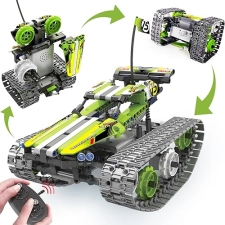 QİHUİ BIRANCO Remote Control Stunt Racer Building Kit - RC Car STEM Toy for Kids 8-12 Years (353 Pcs)