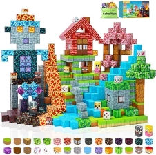 EchoPlan 150-Piece Magnetic Building Blocks Set for Kids, STEM Toy for Ages 3-10, Sensory Stacking Gift