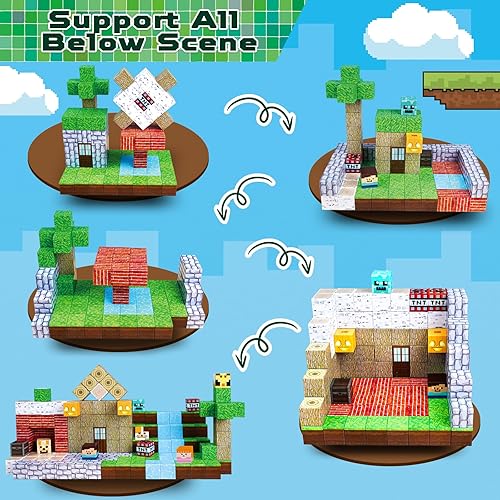 ToyUnited 150-Piece Magnetic Building Blocks Set - STEM Montessori Toys for Kids Ages 3-8, Easter Birthday Gift