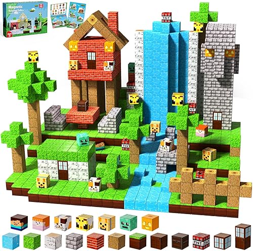 ToyUnited 150-Piece Magnetic Building Blocks Set - STEM Montessori Toys for Kids Ages 3-8, Easter Birthday Gift