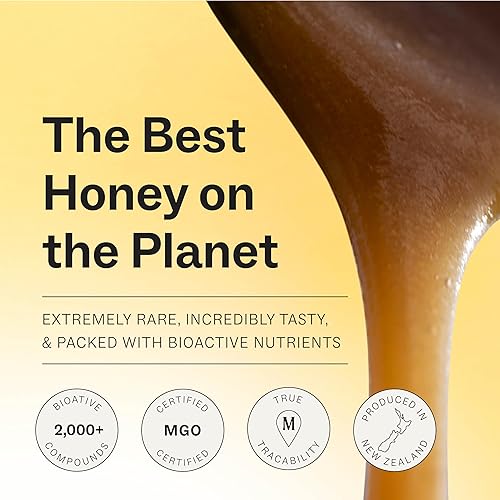 Manukora Raw Manuka Honey MGO 50+ 250g - New Zealand Non-GMO Daily Wellness Support