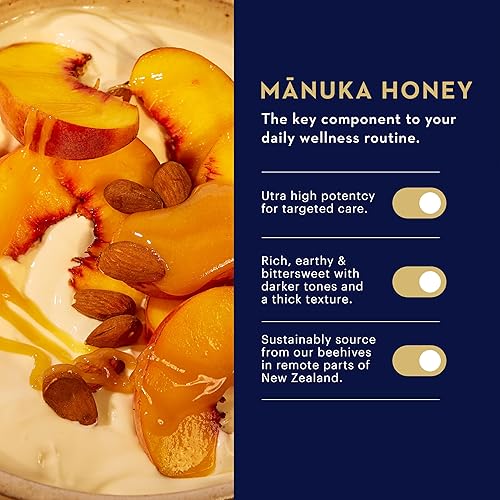 Manuka Health UMF 13+/MGO 400+ Manuka Honey - 250g (8.8oz) - Authentic Raw Superfood from New Zealand