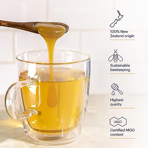 Manuka Health UMF 13+/MGO 400+ Manuka Honey - 250g (8.8oz) - Authentic Raw Superfood from New Zealand