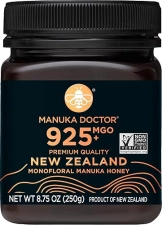 Manuka Doctor MGO 925+ Monofloral Manuka Honey, 100% Pure NZ Honey - Certified, Guaranteed, RAW (8.75 oz)