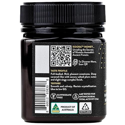 KOORA Jarrah Honey TA 35+ (MGO 2000+) - Immune Support, Low GI, Raw 8.8 oz