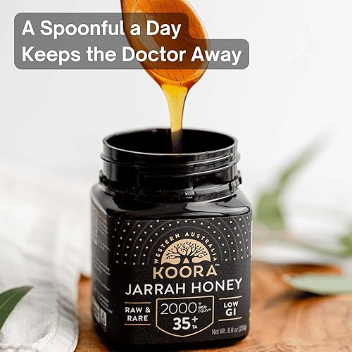 KOORA Jarrah Honey TA 35+ (MGO 2000+) - Immune Support, Low GI, Raw 8.8 oz