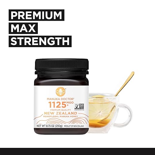 Manuka Doctor Certified MGO 1125+ Manuka Honey - Pure New Zealand RAW Honey (8.75 oz)
