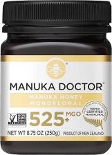 Manuka Doctor MGO 525+ Monofloral Manuka Honey, 100% Pure NZ, Certified, RAW (8.75 oz)