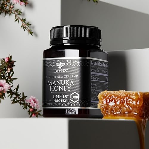 BeeNz Certified UMF 15+ BeeNZ Raw Manuka Honey from New Zealand - 8.8 oz