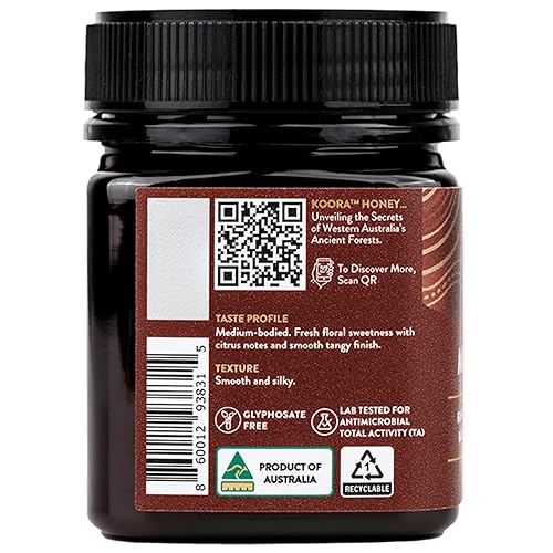 KOORA Marri Honey TA 25+ (MGO 1197+) 8.8 oz - Raw Medical Grade Honey for Health & Immune Support