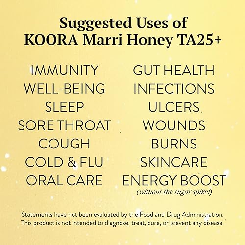 KOORA Marri Honey TA 25+ (MGO 1197+) 8.8 oz - Raw Medical Grade Honey for Health & Immune Support