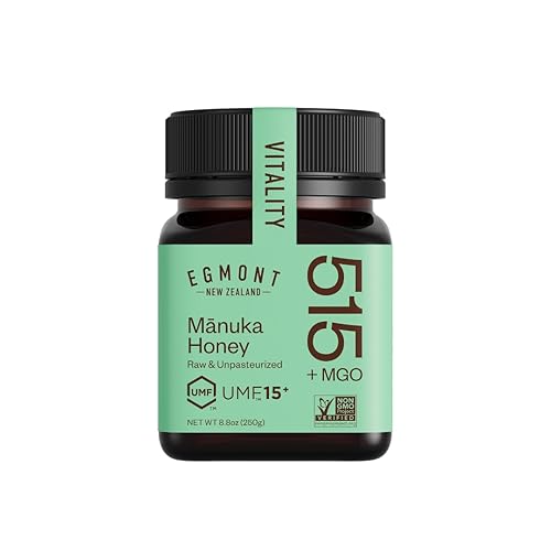 EGMONT HONEY MANUKA HONEY MGO 515+ UMF 15+ 8.8OZ - PURE AUTHENTIC NZ HONEY