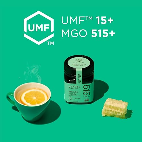 EGMONT HONEY MANUKA HONEY MGO 515+ UMF 15+ 8.8OZ - PURE AUTHENTIC NZ HONEY