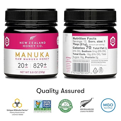 New Zealand Honey Co.UMF 20+ Raw Manuka Honey| 8.8oz