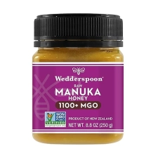 Wedderspoon Raw Manuka Honey 1100+ MGO, 8.8 Oz - Unpasteurized New Zealand Honey