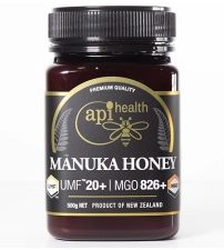 API HEALTH Premium UMF 20+ Manuka Honey 500g from New Zealand - Pure, High MGO 1.1 lb