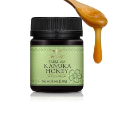 BeeNZ Raw Kanuka Honey - Pure New Zealand Superfood for Wellness & Skin Care - 8.8 oz/250g
