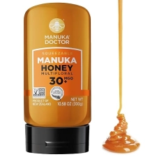 'MANUKA DOCTOR MGO 30+ SQUEEZY Manuka Honey 100% Pure New Zealand Honey - Certified RAW Non-GMO (10.58 oz)