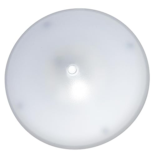 COMMAND ELECTRONICS USA-MADE 12V LED RV CEILING LIGHT 5-PACK, LOW PROFILE SURFACE MOUNT, 4.5" DIAMETER