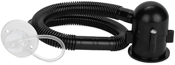 Camco Flexible Camper/RV Drain with 25" Hose for Single Sink - Heavy-Duty Chemical-Resilient Polymer