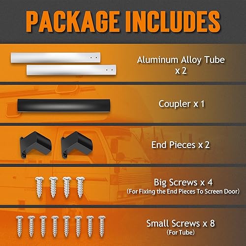 TONDA RV Screen Door Handle, RV Door Handle Grab Bar for Travel Trailer Camper Motorhome, Adjustable