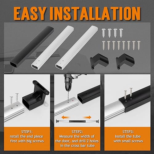 TONDA RV Screen Door Handle, RV Door Handle Grab Bar for Travel Trailer Camper Motorhome, Adjustable