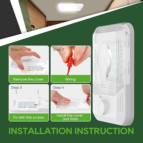 RVGUARD RV LED Ceiling Single Dome Light, 12V LED Lights, RV Interior Light with Adjustable Brightne