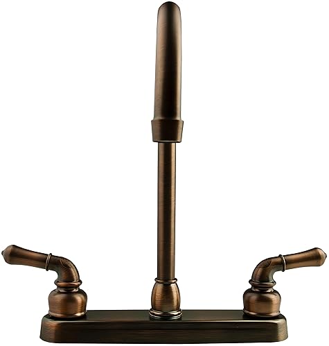 Dura Faucet RV Kitchen Sink Faucet J-Spout in Oil-Rubbed Bronze