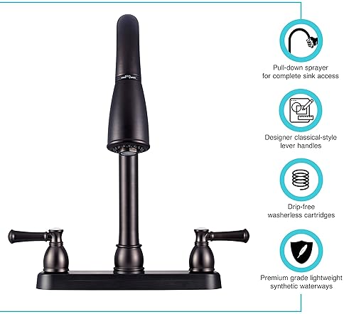 Dura Faucet Lightweight Venetian Bronze RV Kitchen Sink Faucet