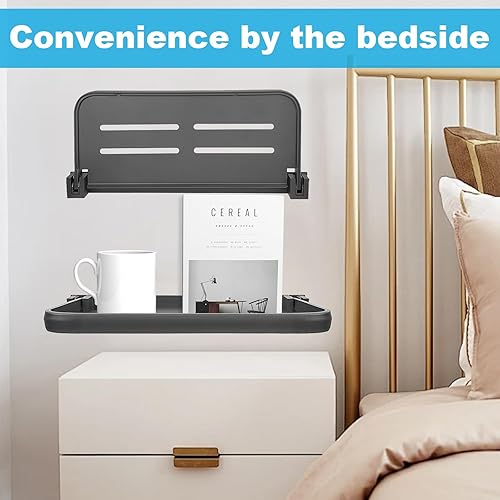 YEXEXINM RV Aluminum Fold-Down Wall Shelf 2-Pack | Hidden Wall-Mounted Foldable Storage for Compact Camper | RV Furniture & Hardware