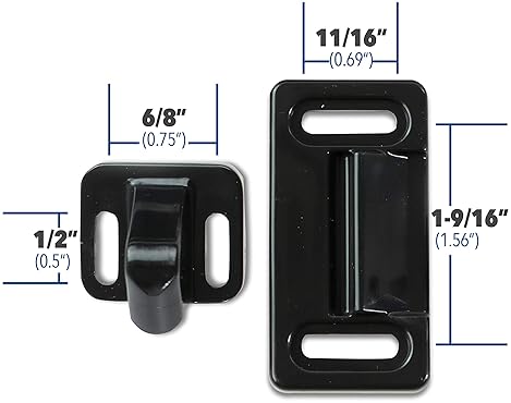 Leisure Coachworks RV Screen Door Latch Kit - Right Handle, Camper Motorhome Travel Trailer
