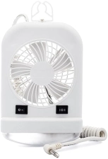 Lumitromics RV Portable 12V LED Interior Bunk Light and Fan Combo with Quiet Motor and 8-Foot Cord
