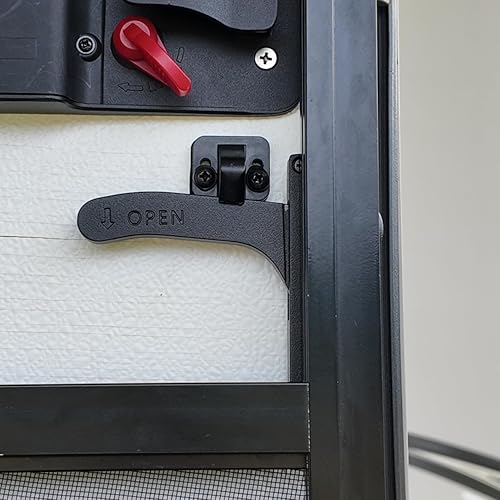 SAFONER Aluminum RV Screen Door Latch Replacement Kit - Right Handle for Travel Trailer, Camper, Motorhome - RV Accessories