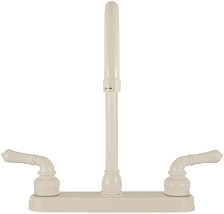 Dura Faucet RV Kitchen Sink Faucet in Bisque Parchment Finish