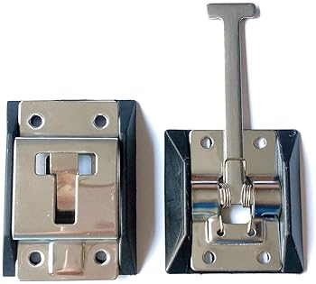 Abczok Stainless Steel RV T-Style Door Holder Catch for Camper Trailer - 1 Pack