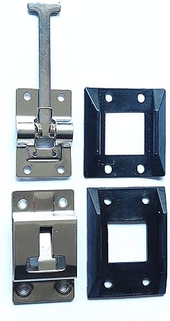 Abczok Stainless Steel RV T-Style Door Holder Catch for Camper Trailer - 1 Pack