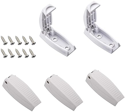 RVGUARD 5Pcs White RV Door Holder for Trailer & Camper Vans