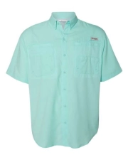 Columbia Men's Big and Tall Tamiami II SS Shirt in Gulf Stream - Size 3X