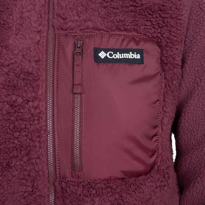 Columbia Women's Fleece Full Zip Jacket in Malbec, X-Small
