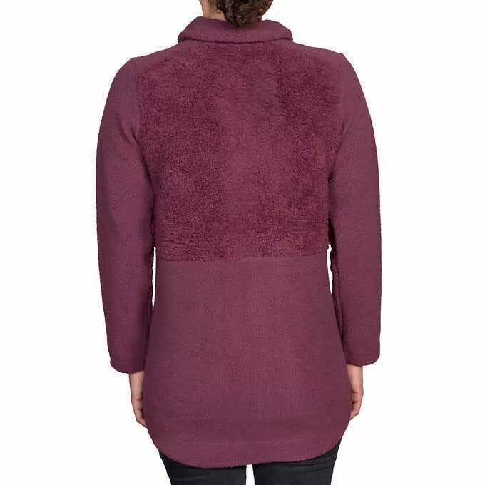 Columbia Women's Fleece Full Zip Jacket in Malbec, X-Small
