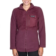 Columbia Women's Fleece Full Zip Jacket in Malbec, X-Small
