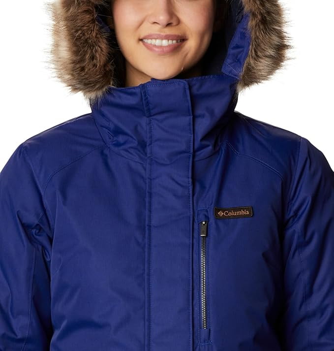 Columbia Women's Long Insulated Jacket, Dark Sapphire, Size Large