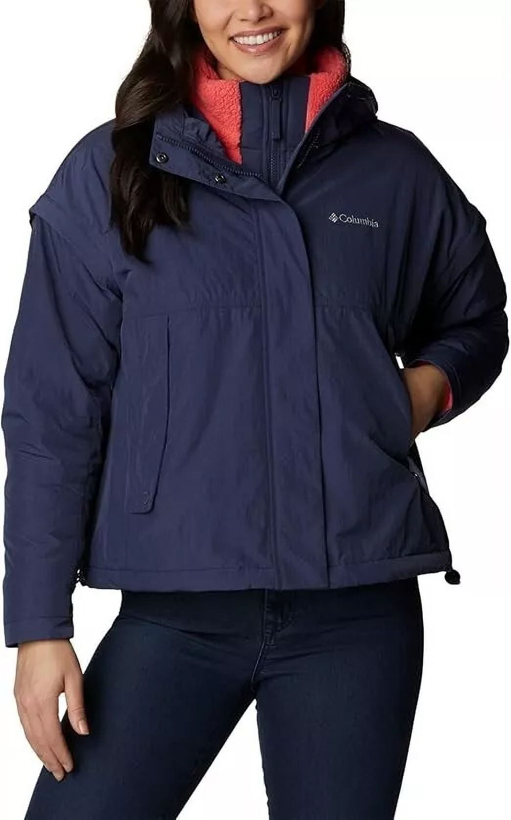 Columbia Women's Dark Nocturnal XL Hooded Jacket - Laurelwoods II Interchange