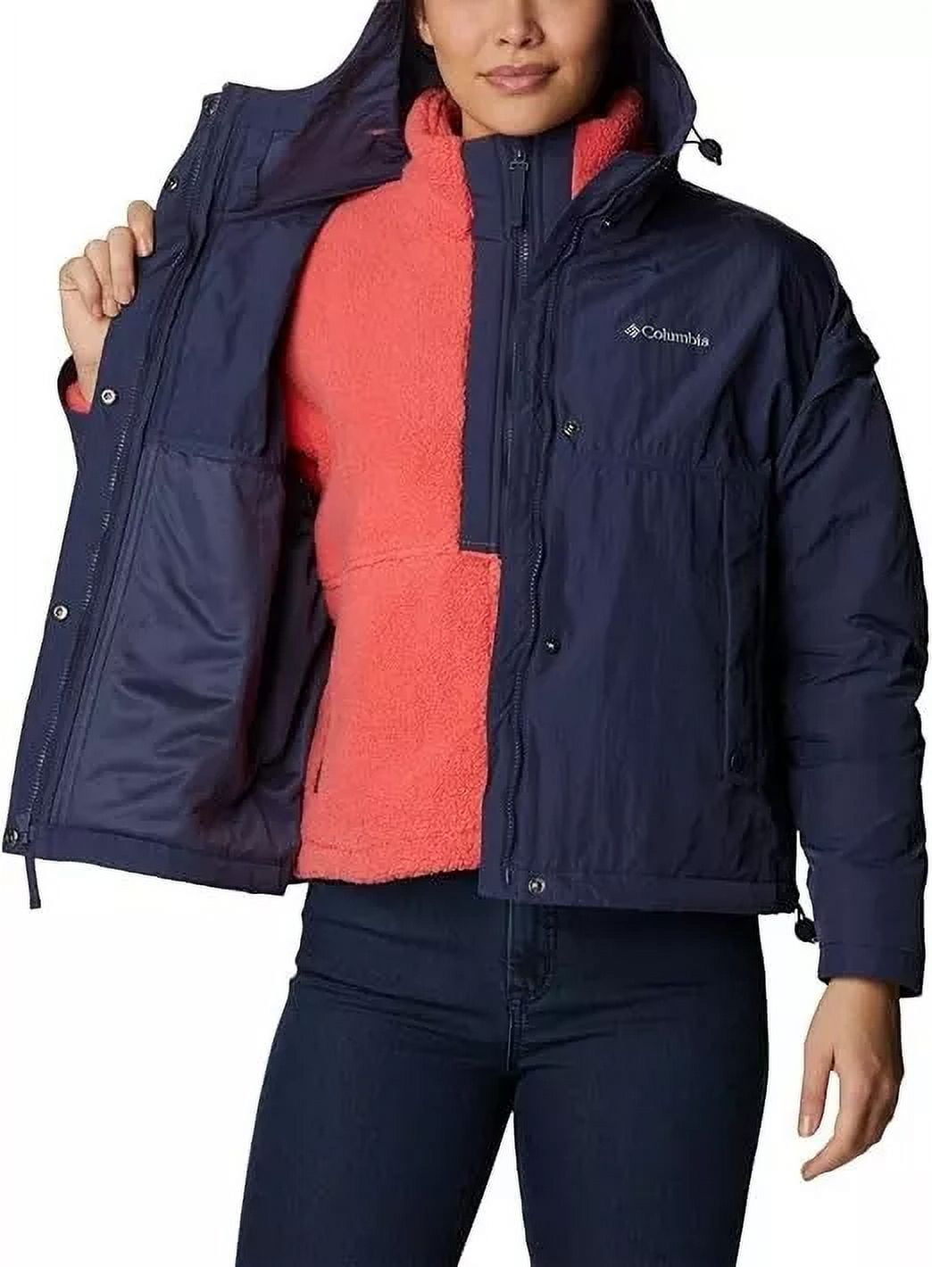 Columbia Women's Dark Nocturnal XL Hooded Jacket - Laurelwoods II Interchange